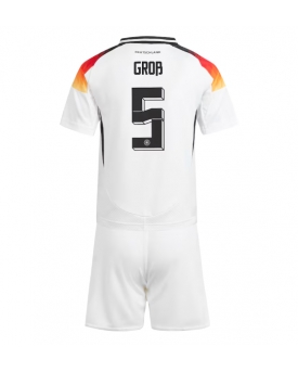 Germania Pascal Gross #5 Maglia Gara Casa Repliche Europei 2024 Bambino
